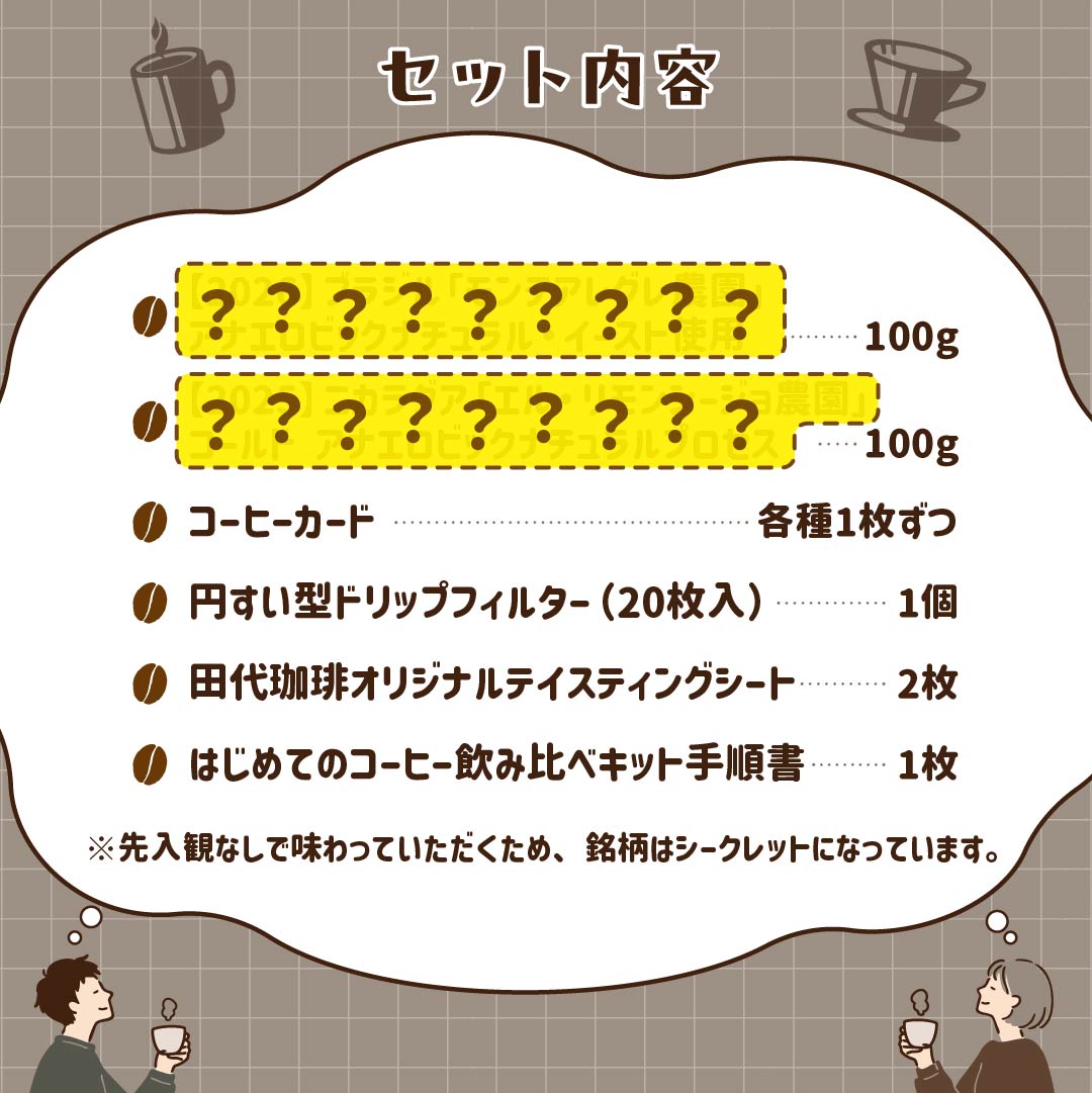 2026年コーヒーの日限定「はじめてのコーヒー飲み比べキット」